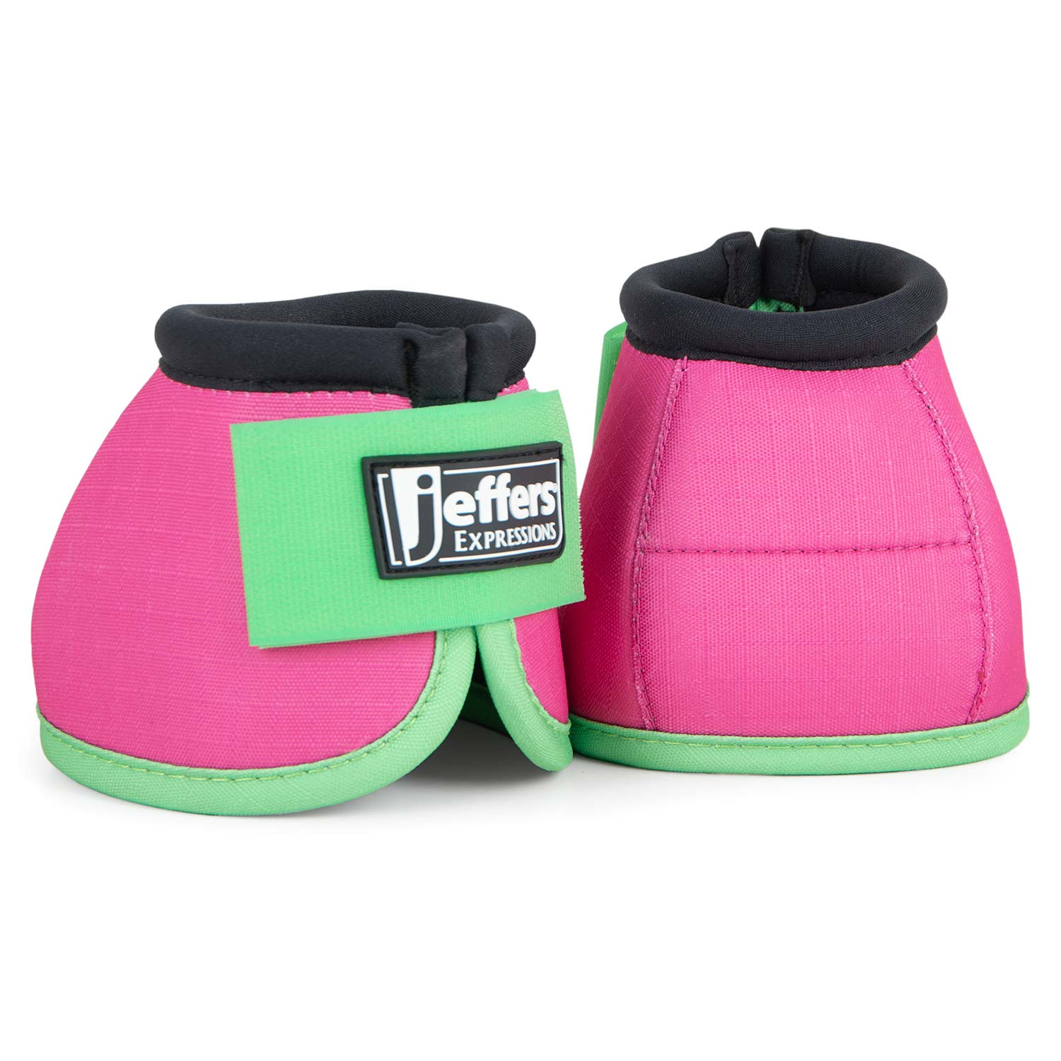 Jeffers Expression Neon No-Turn Bell Boots for Horses
