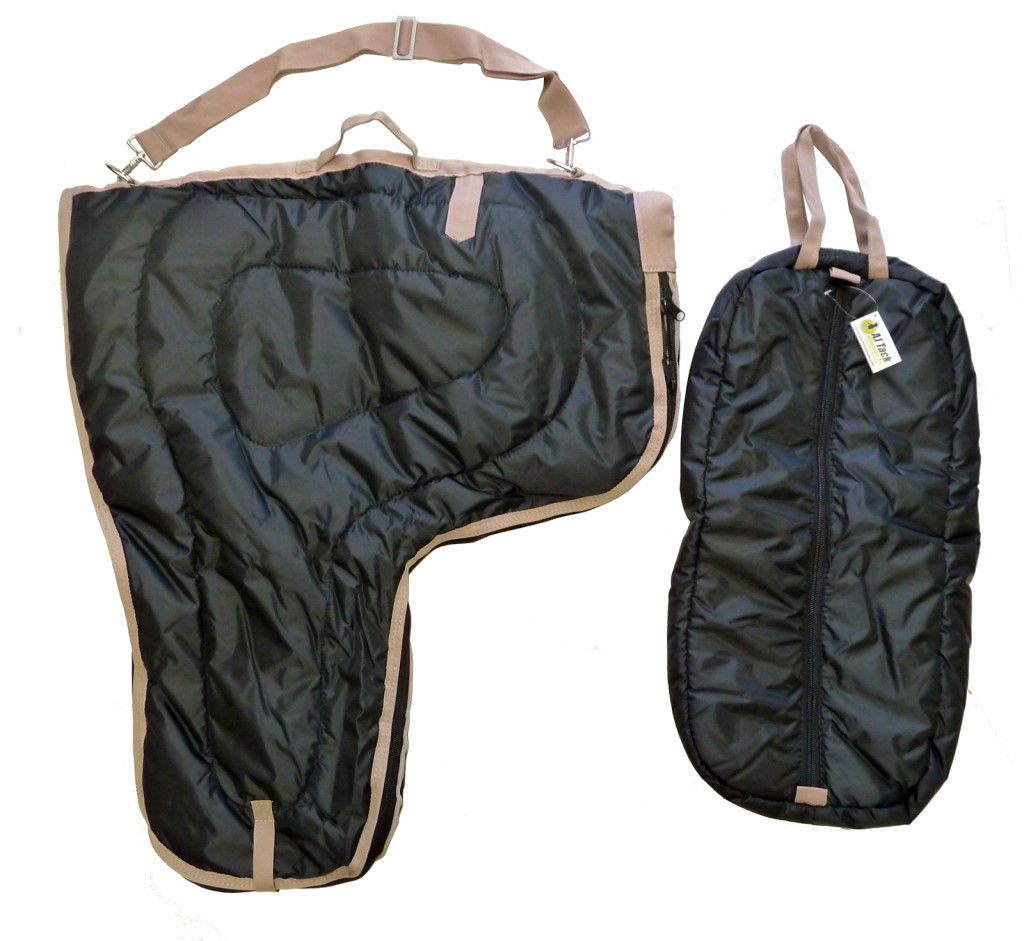 AJ Tack Western Padded Saddle and Bridle Carrier