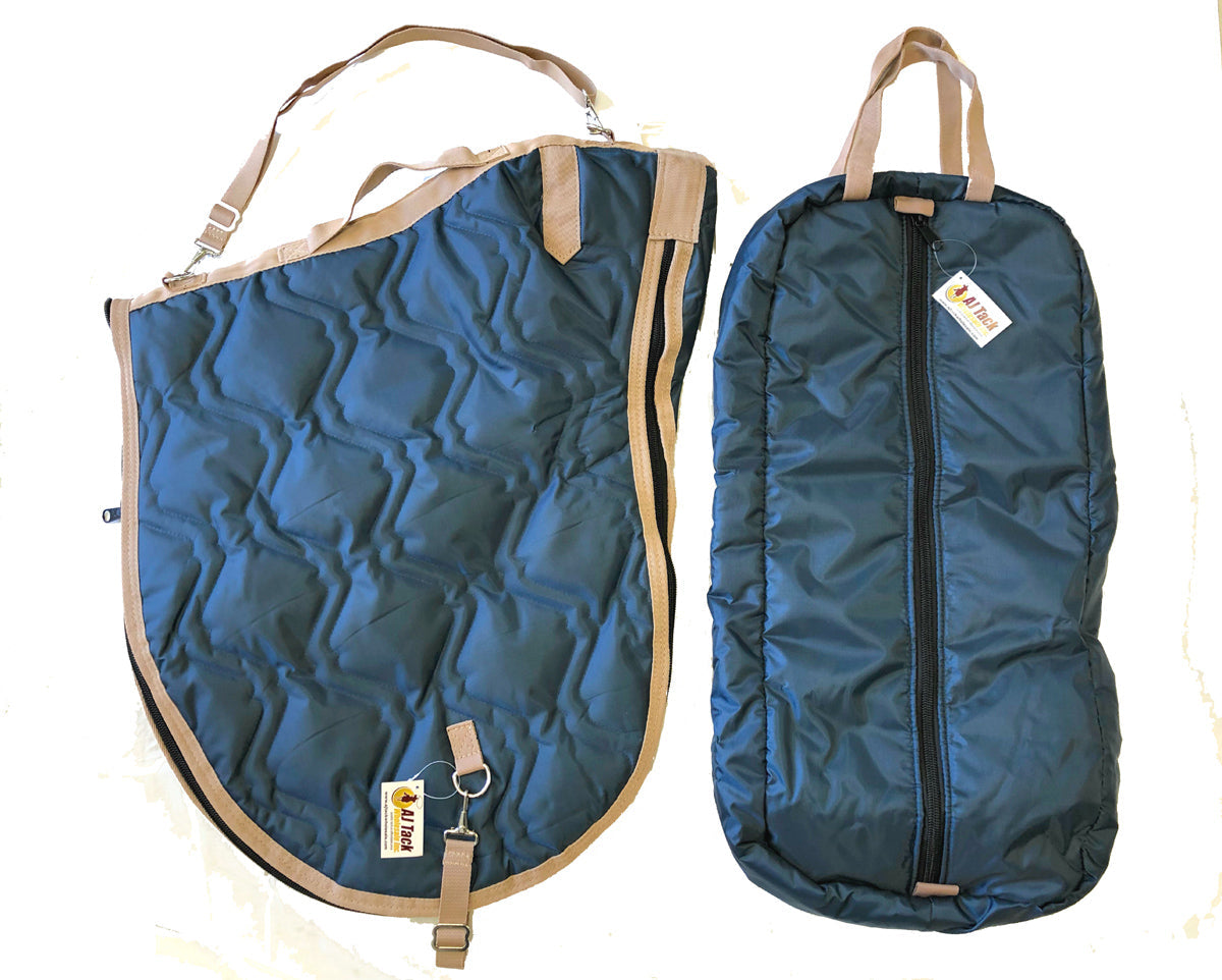 AJ Tack English Padded Saddle and Bridle Carrier