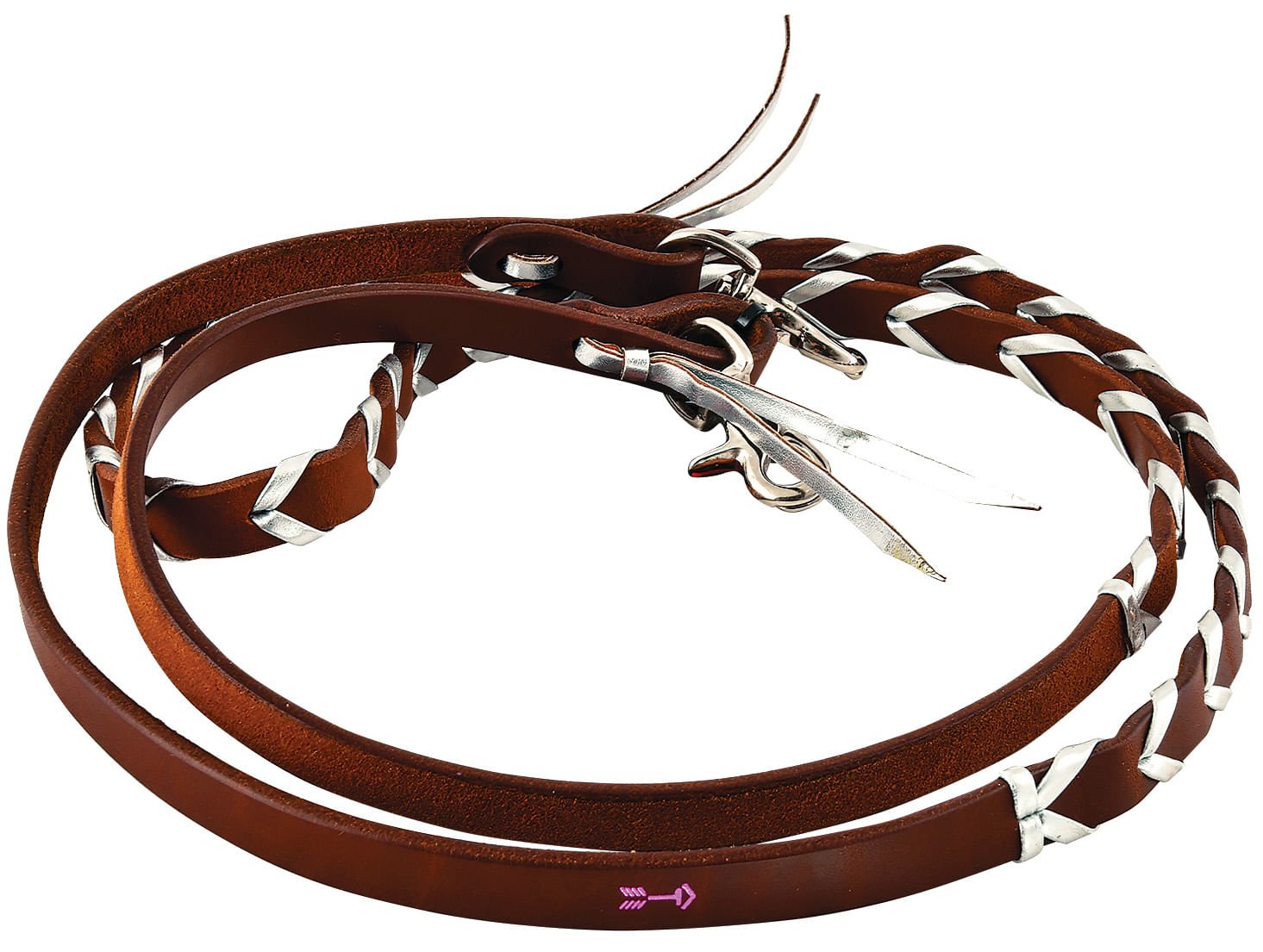 Rafter T Plaited Barrel Racing Reins