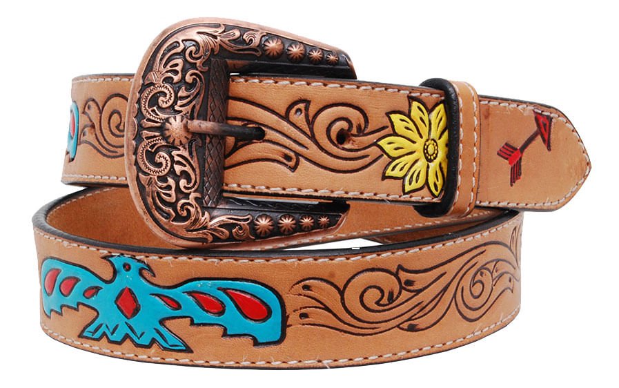 Rafter T Thunderbird Ladies' Belt, Brown