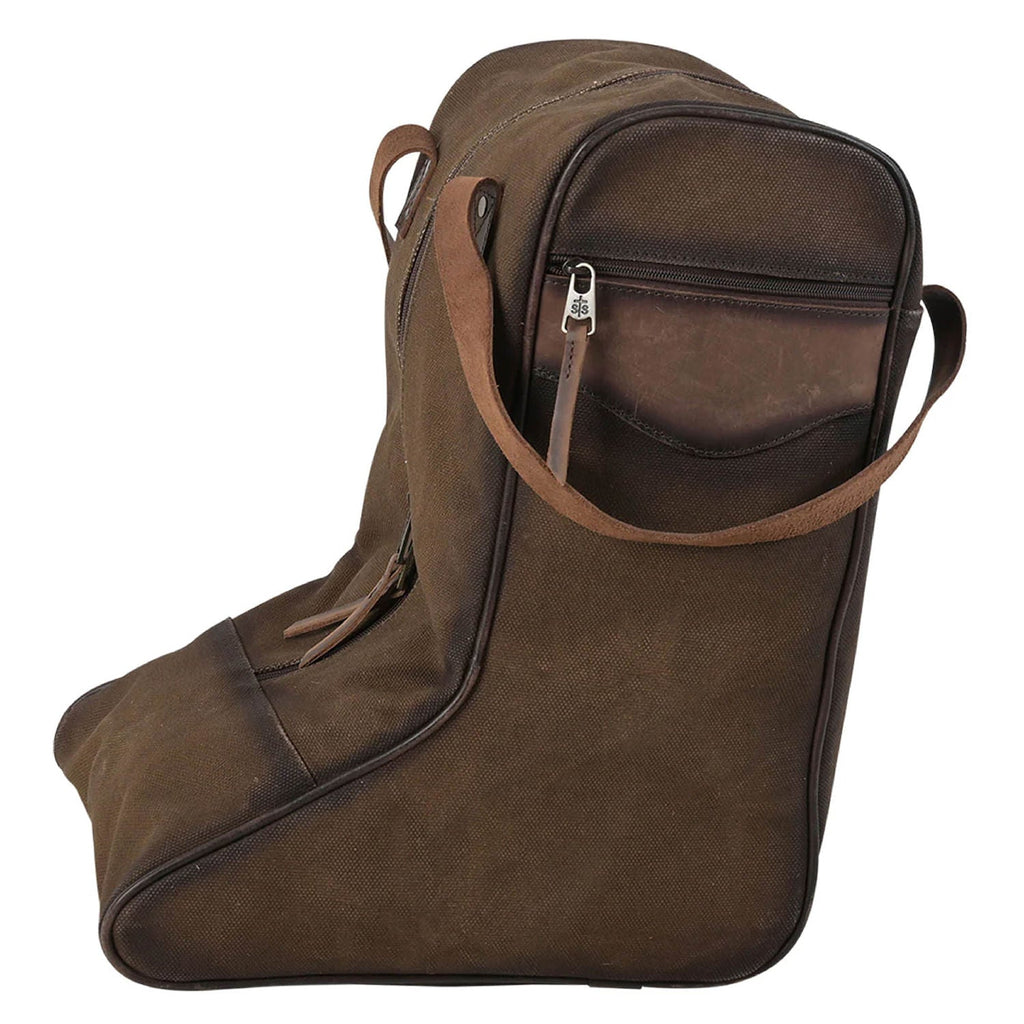 STS Cowhide Full Grain Leather Boot Bag
